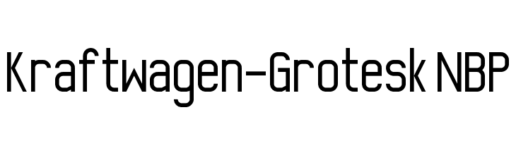 Kraftwagen-Grotesk NBP  baixar fontes gratis