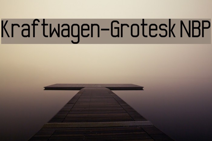 Kraftwagen-Grotesk NBP Font examples