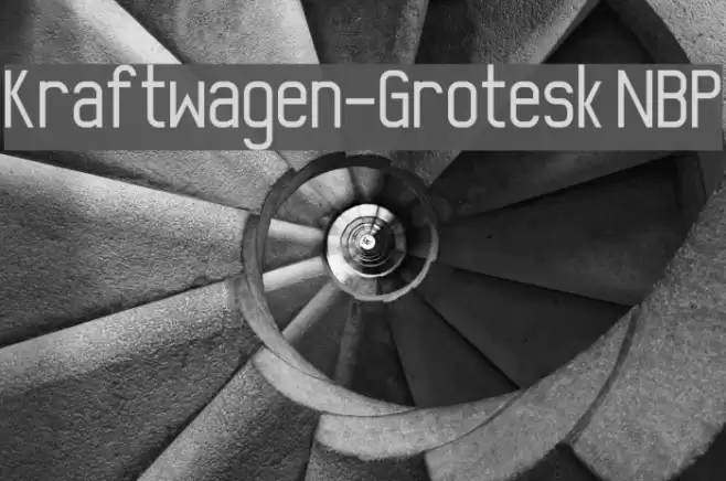 Kraftwagen-Grotesk NBP Font examples
