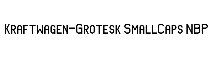 Kraftwagen-Grotesk SmallCaps NBP  Frei Schriftart Herunterladen