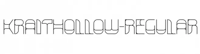 KraitHollow-Regular  Frei Schriftart Herunterladen