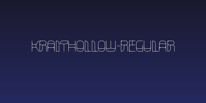 KraitHollow-Regular Social Header