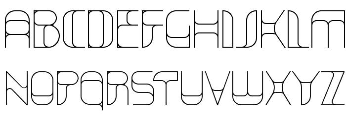 KraitHollow-Regular Font LOWERCASE