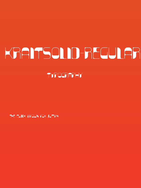 KraitSolid-Regular Poster