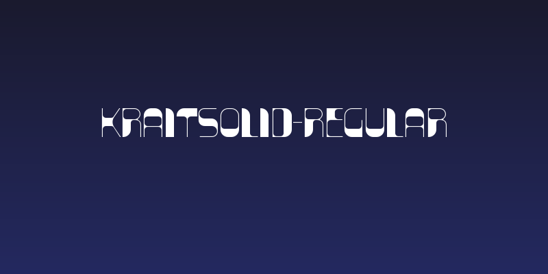 KraitSolid-Regular Social Header