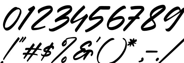 Krakatau Mountain Italic Font OTHER CHARS
