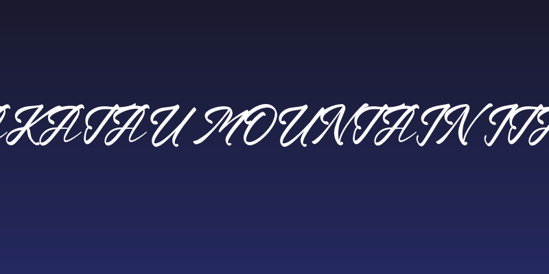 Krakatau Mountain Italic Social Header