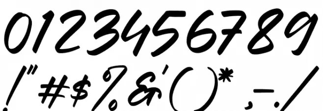 Krakatau Mountain Font OTHER CHARS