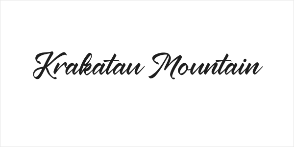 Krakatau Mountain Logo