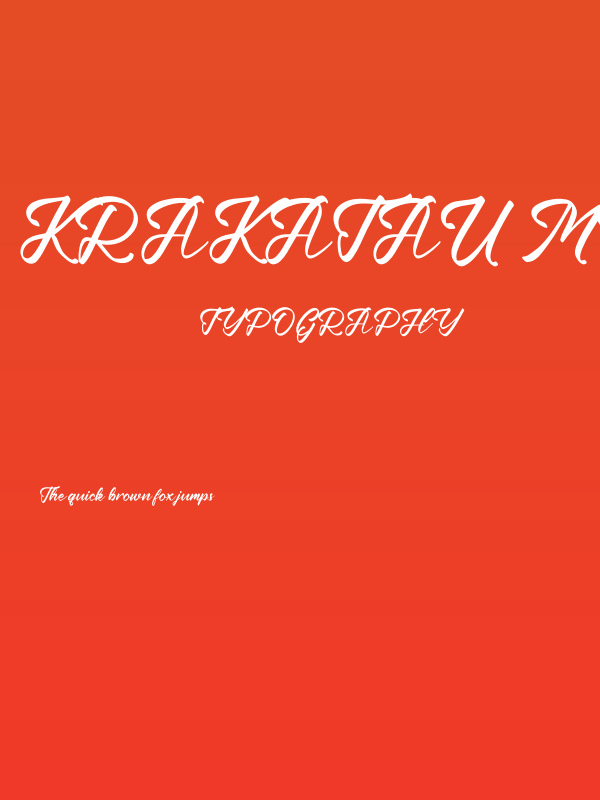 Krakatau Mountain Poster