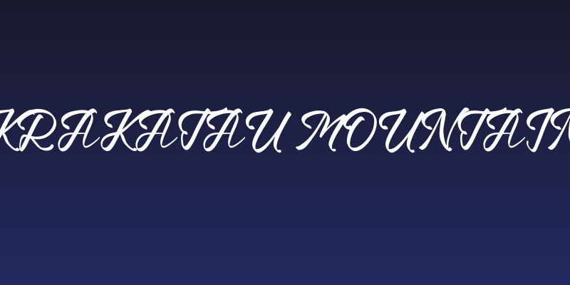 Krakatau Mountain Social Header