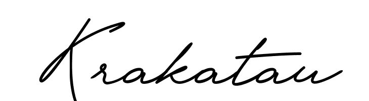 Krakatau  font caratteri gratis
