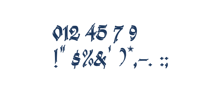 Krakato Fraktur Other Characters