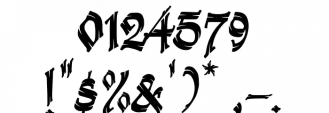 Krakato Fraktur Font OTHER CHARS
