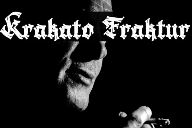Krakato Fraktur Font examples
