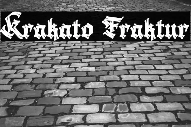 Krakato Fraktur Font examples