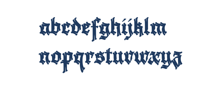 Krakato Fraktur Lowercase