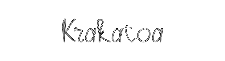 Krakatoa  font caratteri gratis