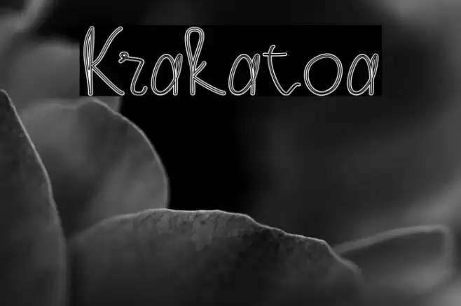 Krakatoa Font examples
