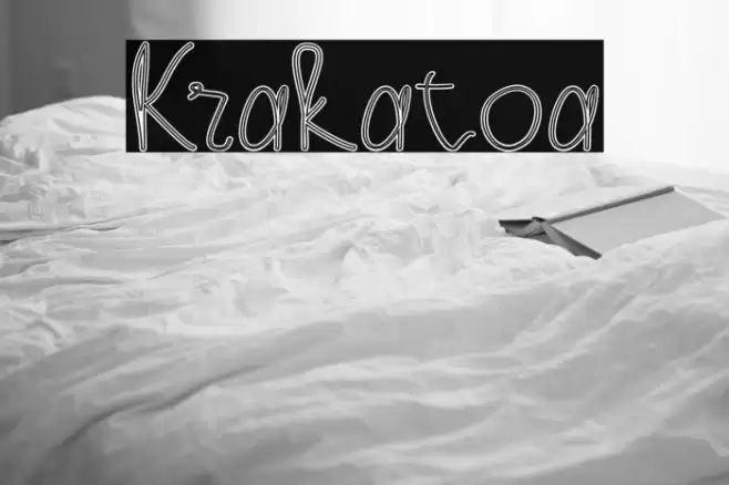 Krakatoa Font examples