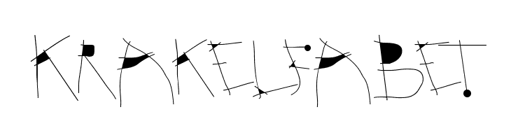 Krakelfabet  免费字体下载