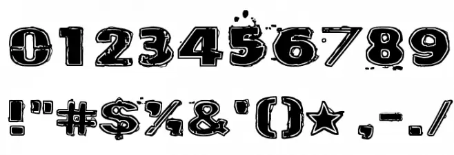 Krakle! Font OTHER CHARS