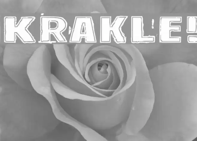 Krakle! Font examples