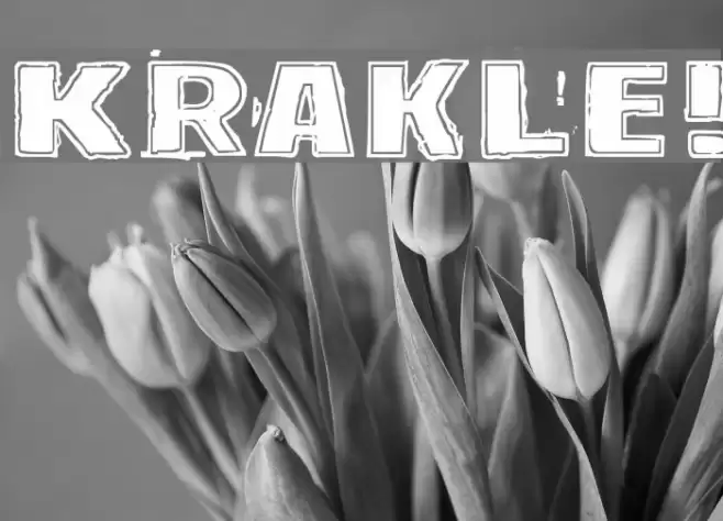 Krakle! Font examples