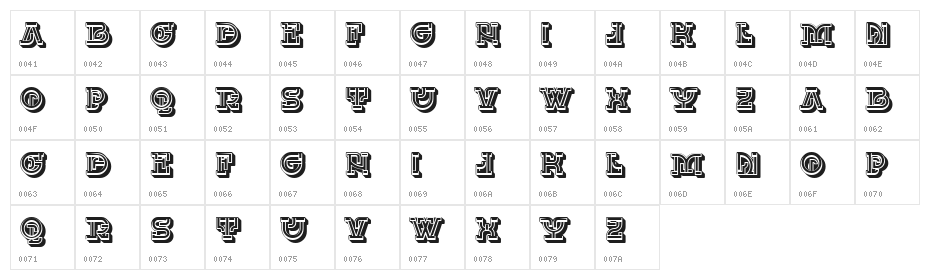 Krakow Regular Character Map
