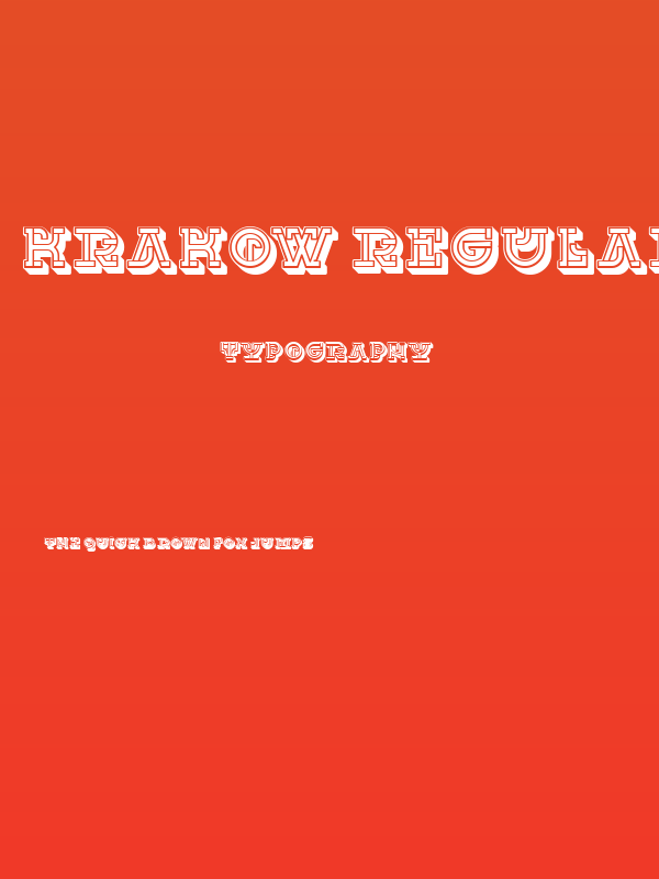 Krakow Regular Poster
