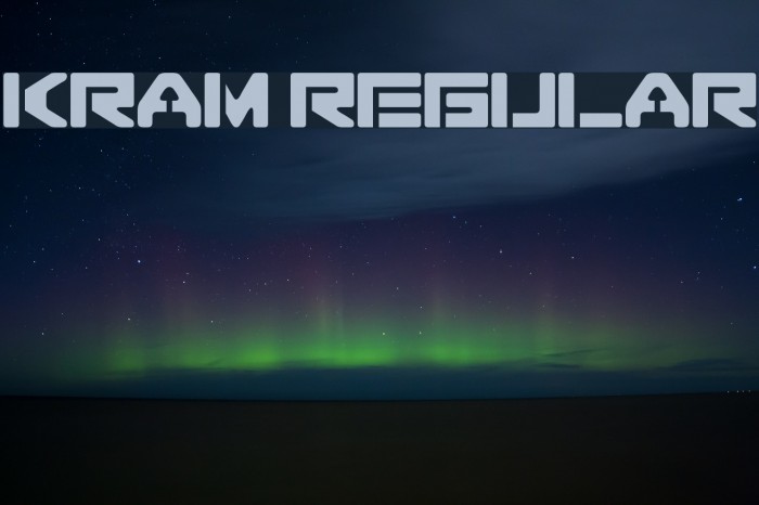 Kram regular لخطوط تنزيل examples