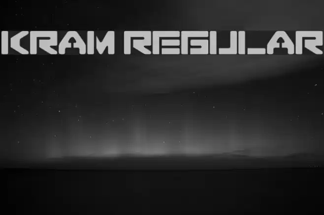 Kram regular خط examples