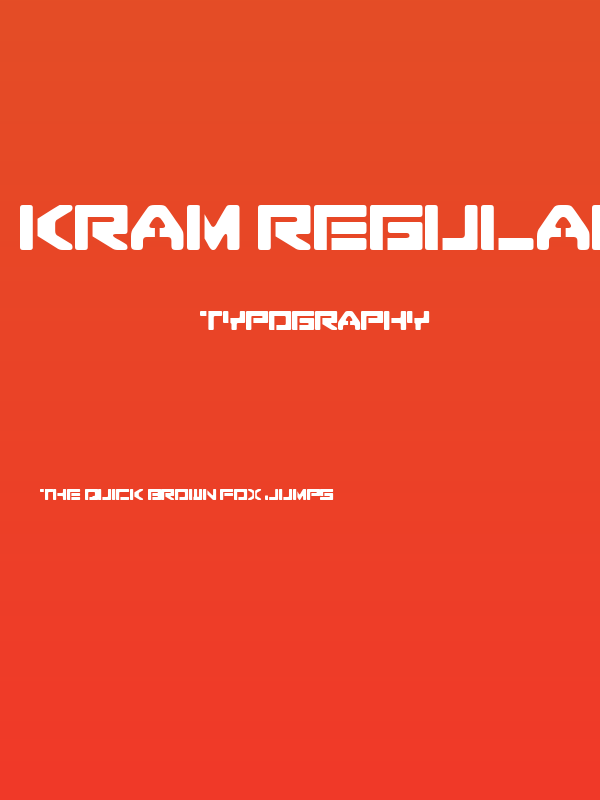 Kram regular Poster