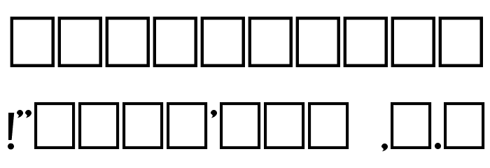 Kramer Regular Font OTHER CHARS
