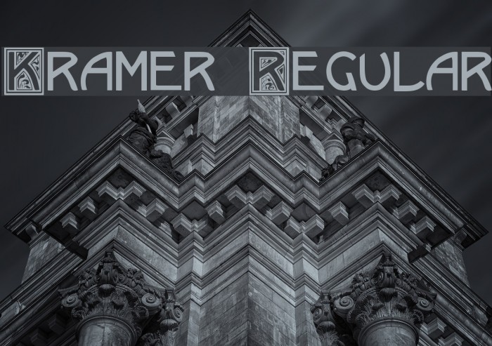 Kramer Regular Font examples