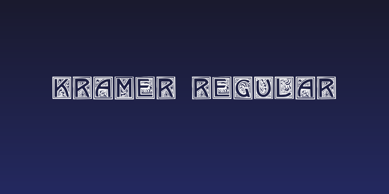 Kramer Regular Social Header