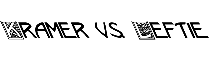 Kramer vs. Leftie Font
