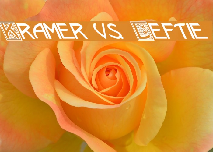 Kramer vs. Leftie Font examples