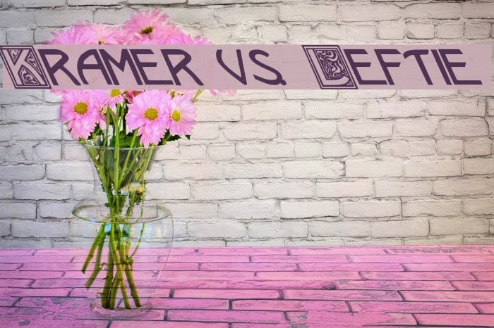 Kramer vs. Leftie Font examples