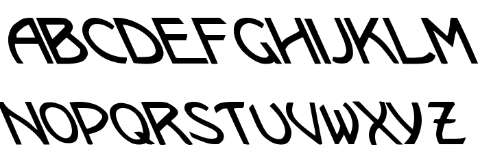 Kramer vs. Leftie Font LOWERCASE