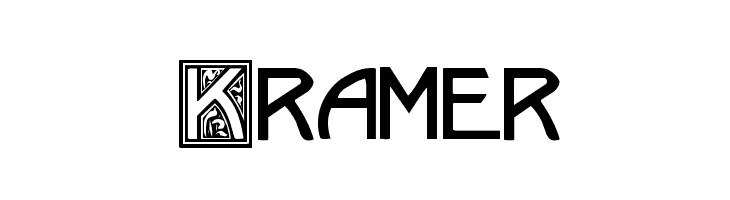 Kramer  font caratteri gratis