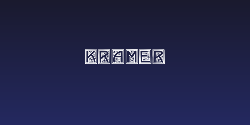 Kramer Social Header