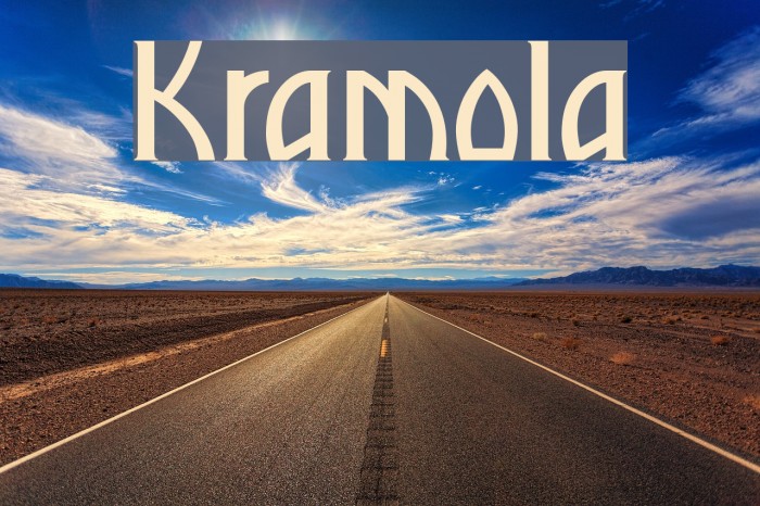 Kramola Font examples