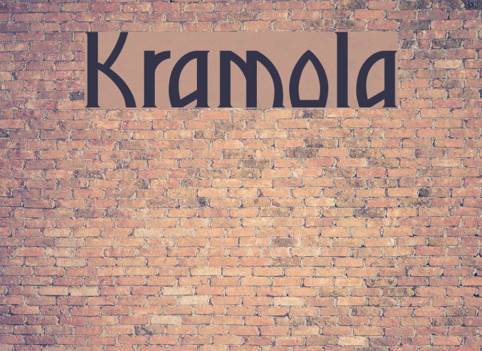 Kramola Font examples
