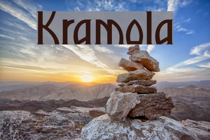Kramola Font examples