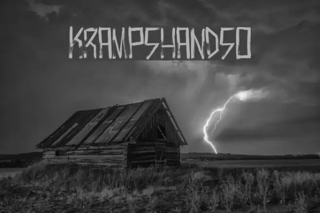 KrampsHandso Font examples