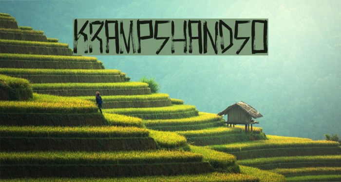 KrampsHandso फ़ॉन्ट examples