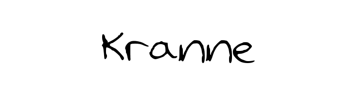 Kranne  Frei Schriftart Herunterladen