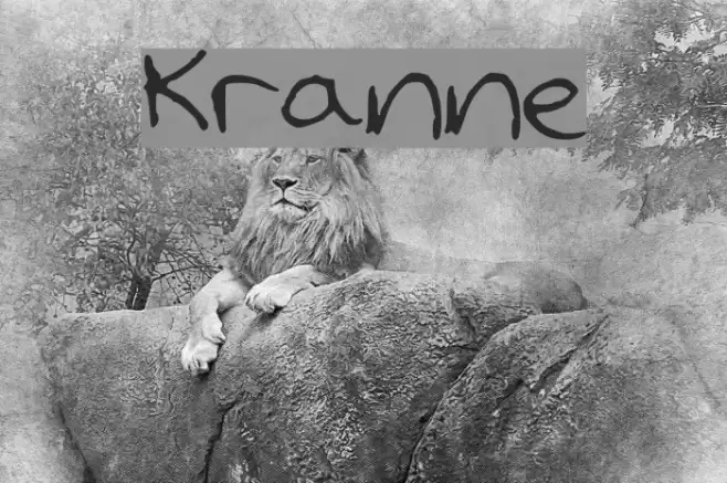 Kranne خط examples