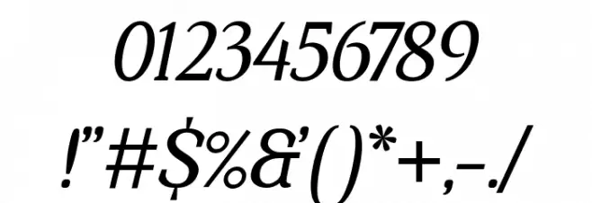 Kraskario Italic Font OTHER CHARS